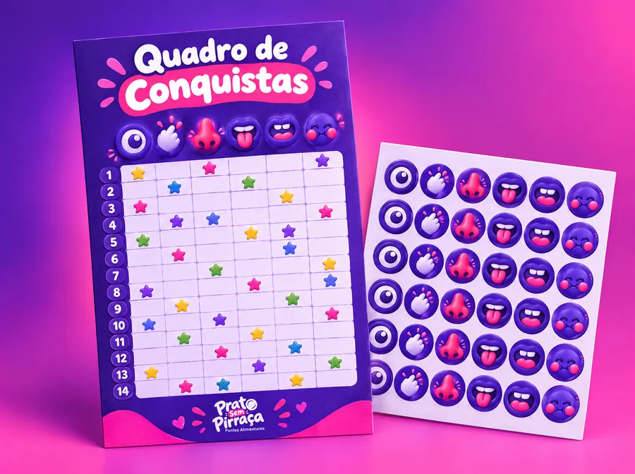 Quadro de Conquistas + adesivos